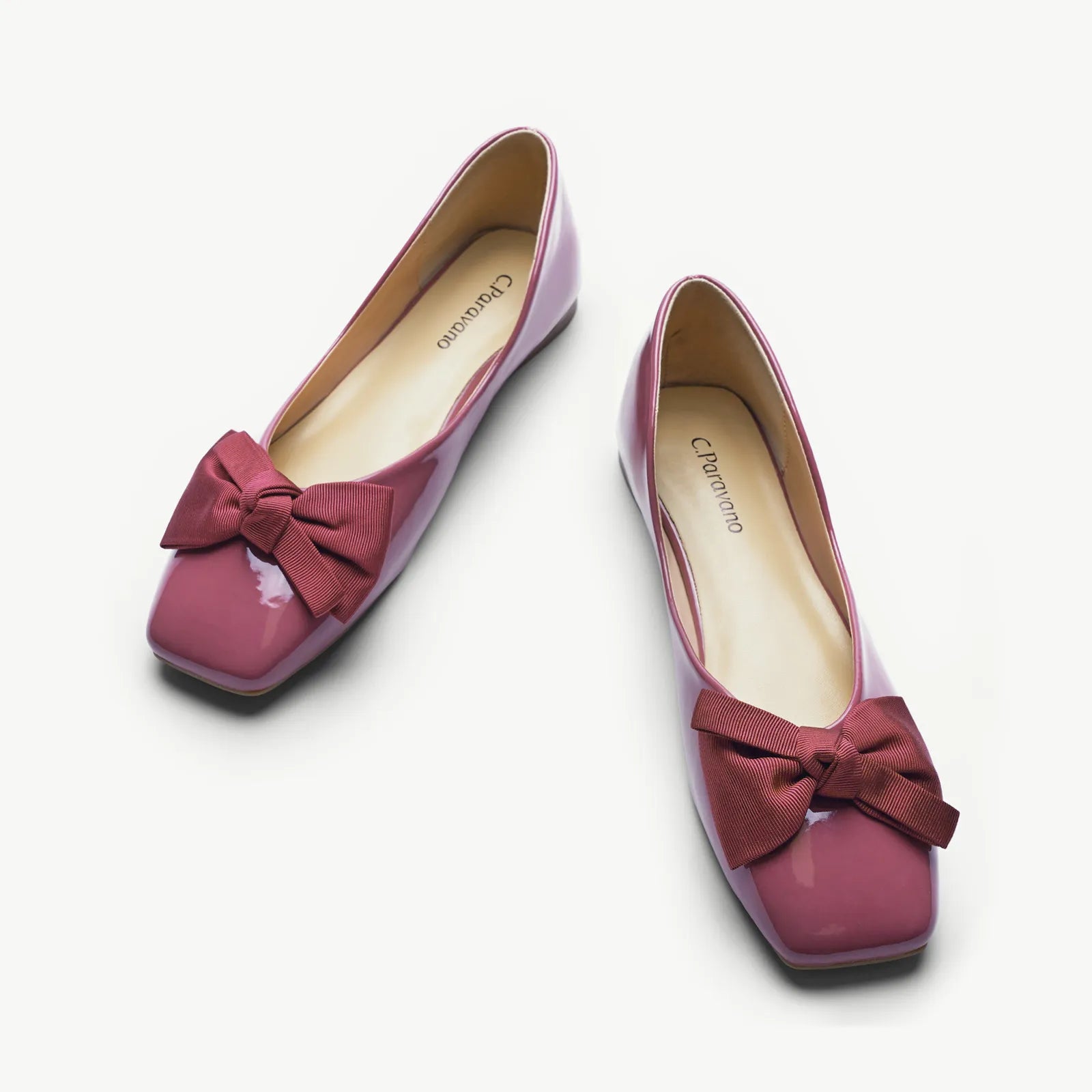 Patent Bow Ballerina Flats (Eva)