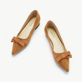 Bowknot Suede Flats (Aida)