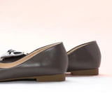 Metal Bow Ballerina Flats (Eva)