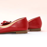 Metal Bow Ballerina Flats (Eva)