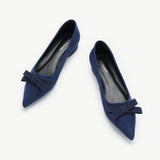 Bowknot Suede Flats (Aida)