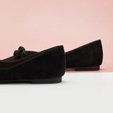 Bowknot Suede Flats (Aida)