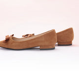 Bowknot Suede Flats (Aida)