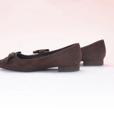 Bowknot Suede Flats (Aida)