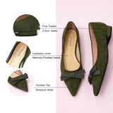 Bowknot Suede Flats (Aida)