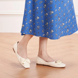 Metal Bow Ballerina Flats (Eva)