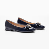 Double Bow Ties Cutout Ballet Flats (Emma)