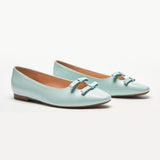 Double Bow Ties Cutout Ballet Flats (Emma)