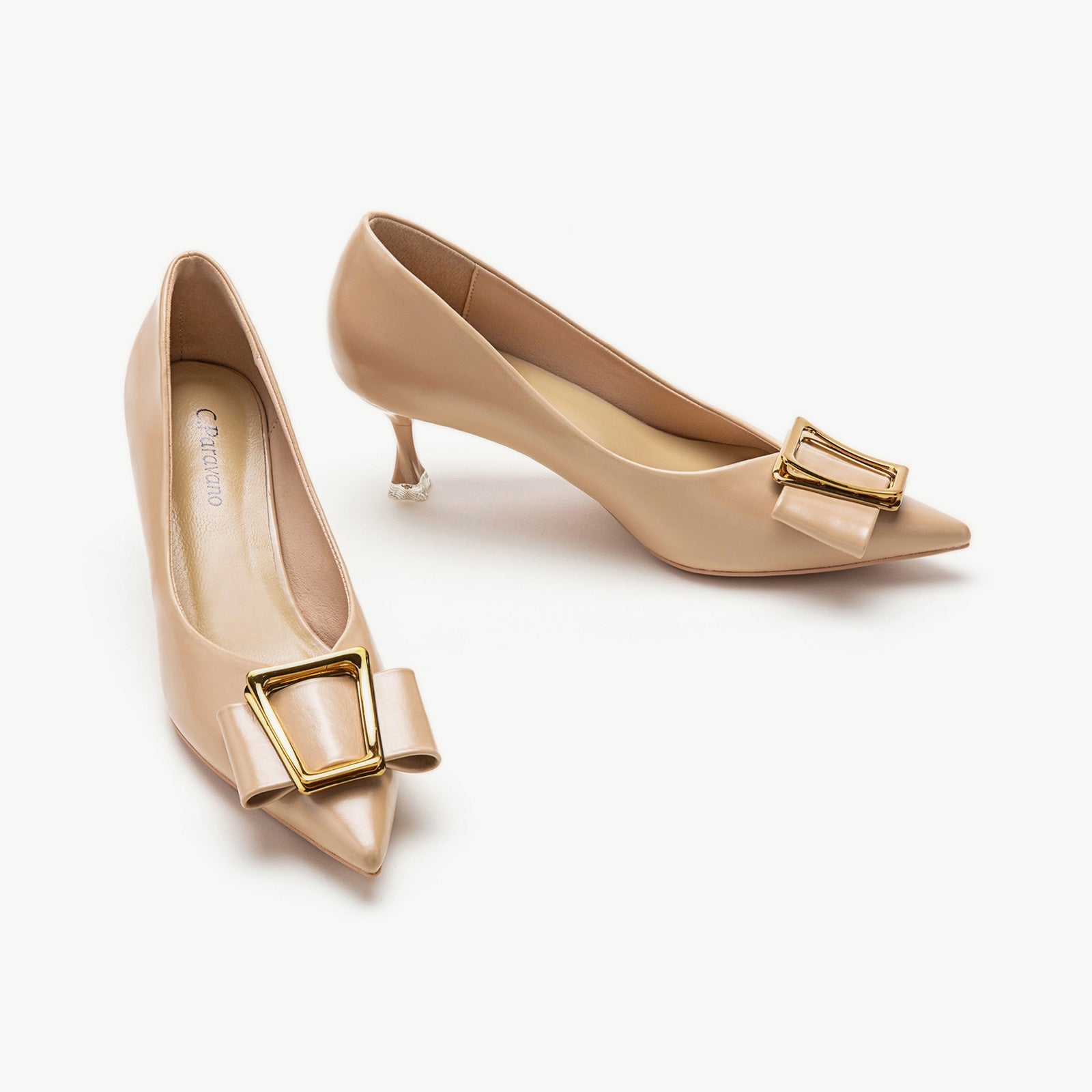 Beige kitten hotsell heel pumps