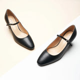 Mary Jane Block Heel Pumps (Jessica)