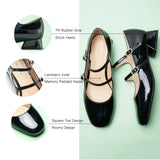 Double-Straps Block Heel Mary Jane (Kara Jane)