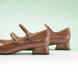 Double-Straps Block Heel Mary Jane (Kara Jane)