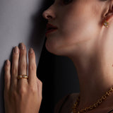  Open Ring with a lustrous white pearl, offering a touch of effortless elegance to your ensemble