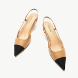 Cap-Toe Slingback Pumps (Helen)