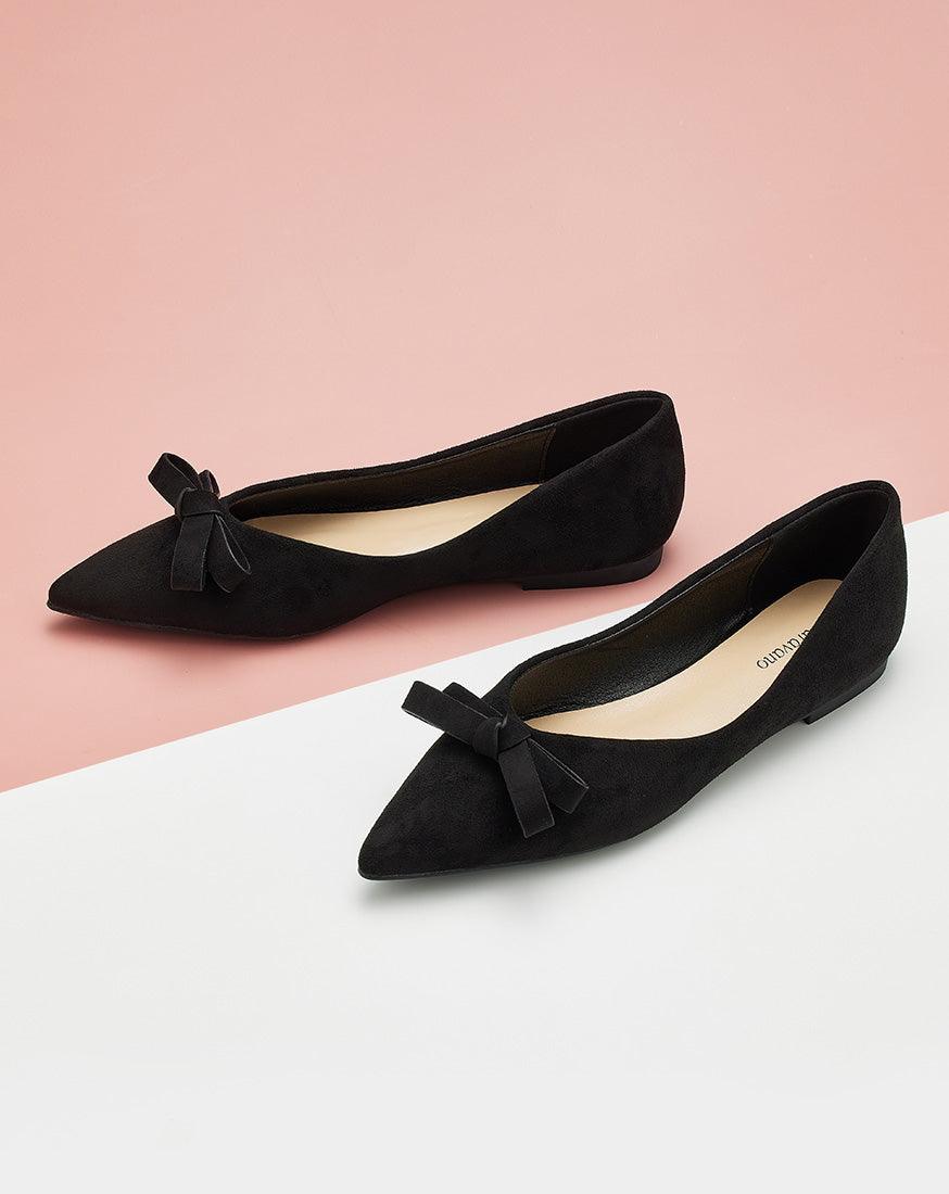 Elegant best sale black flats